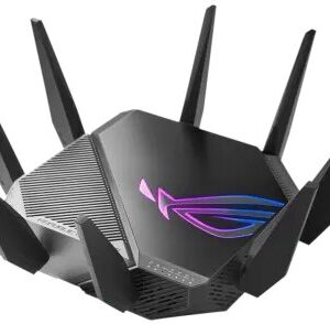 ROG Rapture GT-AXE11000 Tri-band WiFi 6E (802.11ax) gaming router, new 6GHz band, 2.5G WAN/LAN port, PS5 compatible, WAN aggregation, VPN Fusion, Trip