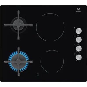 Electrolux EGE6172NOK / 2Gas+2Electric / 60cm / Black Glass