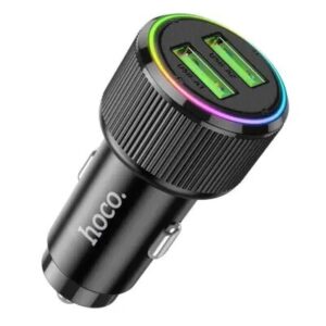 Hoco NZ14 Guerrero 36W USB dual-port car charger black