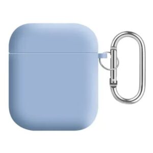 For Apple AirPods 2nd gen. Silicone+PC Lining Protective Cover - Lilac Purple