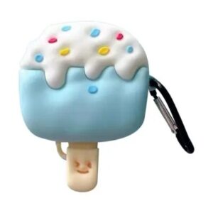 For Apple AirPods Pro  /  Pro 2 Ice Cream Design Earphone Protective Cover Silicone Case with Anti-lost Buckle