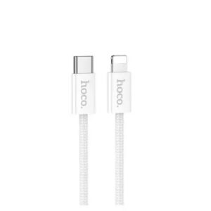 Llightning /  Hoco DU43 27W PD charging data cable Type-C to lightning (1M) White
