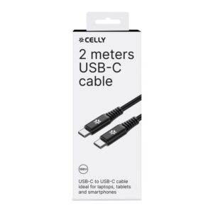 Celly  USB-C to USB-C CABLE 100 WATT 2MT