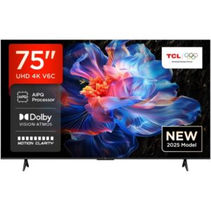 TV 75"(190cm)/ 75V6C Google TV  4K  HDR10 WiFi5 BT5.2 Dolby Audio 15W 300X300