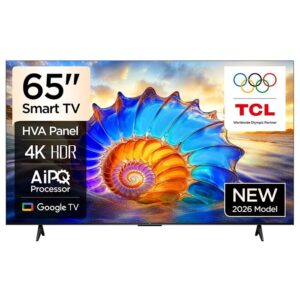 TV 65"(165cm)/ TCL 65V6D Google TV  4K  HDR10 WiFi5 BT5.2 Dolby Audio 10W 200X200