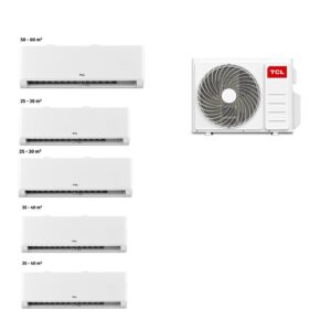 TCL MULTI SPLIT FMA-42I5HD/DVO OUTDOOR + FMA-09CHSD/TPH11I (2pc) + FMA-12CHSD/TPH11I(2pc) + FMA-18CHSD/TPH11I (165-220m2) Inverter R32