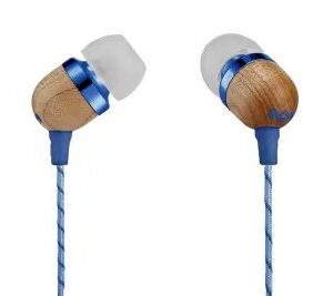 House of Marley EM-JE041-DNB  Smile Jamaica In-Ear Headphones With Remote And Microphone  DENIM