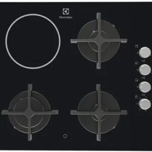 Electrolux EGE6182NOK / 3Gas+1Electric / 60cm / Black Glass