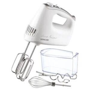SENCOR SHM 5206WH Hand Mixer, Power Input: 400W, 5 Speed Levels, Turbo Button for Maximum Speed, 3 Types