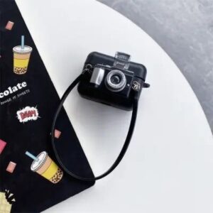 For AirPods Pro  Earphone Box Cover Camera Shaped Silicone Case