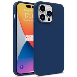 For iPhone 16 Pro Max Case Compostable Phone Cover Made of TPU and Wheat Straw - Dark Blue