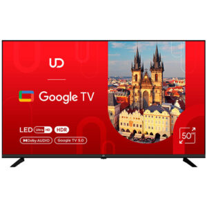TV 50"(127cm)/ UD 50GUC5210  Google TV 16:9 3840x2160  178*/178* 250cd/m2  BT5.1 WiFi RJ45 Cl+ HDMIx2 USB2.0 DVB-T/T2/C/S2 VESA 200x200