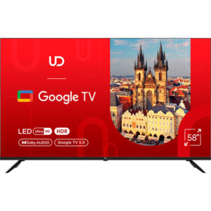 TV 58"(147cm)/ UD 58GUC5210  Google TV 16:9 3840x2160  178*/178* 280cd/m2  BT5.1 WiFi RJ45 Cl+ HDMIx2 USB2.0 DVB-T/T2/C/S2 VESA 200x200