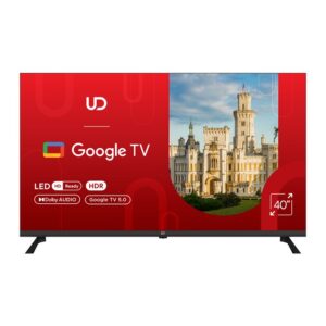 TV 40"(101cm)/ UD 40GFC5210 Google TV 16:9 FHD 9.5ms 178*/178* 200cd/m2 BT5.1 DVB-T/T2/C/S/S2 WiFi RJ45, Cl+ HDMIx2 USB2.0x2 2x8W
